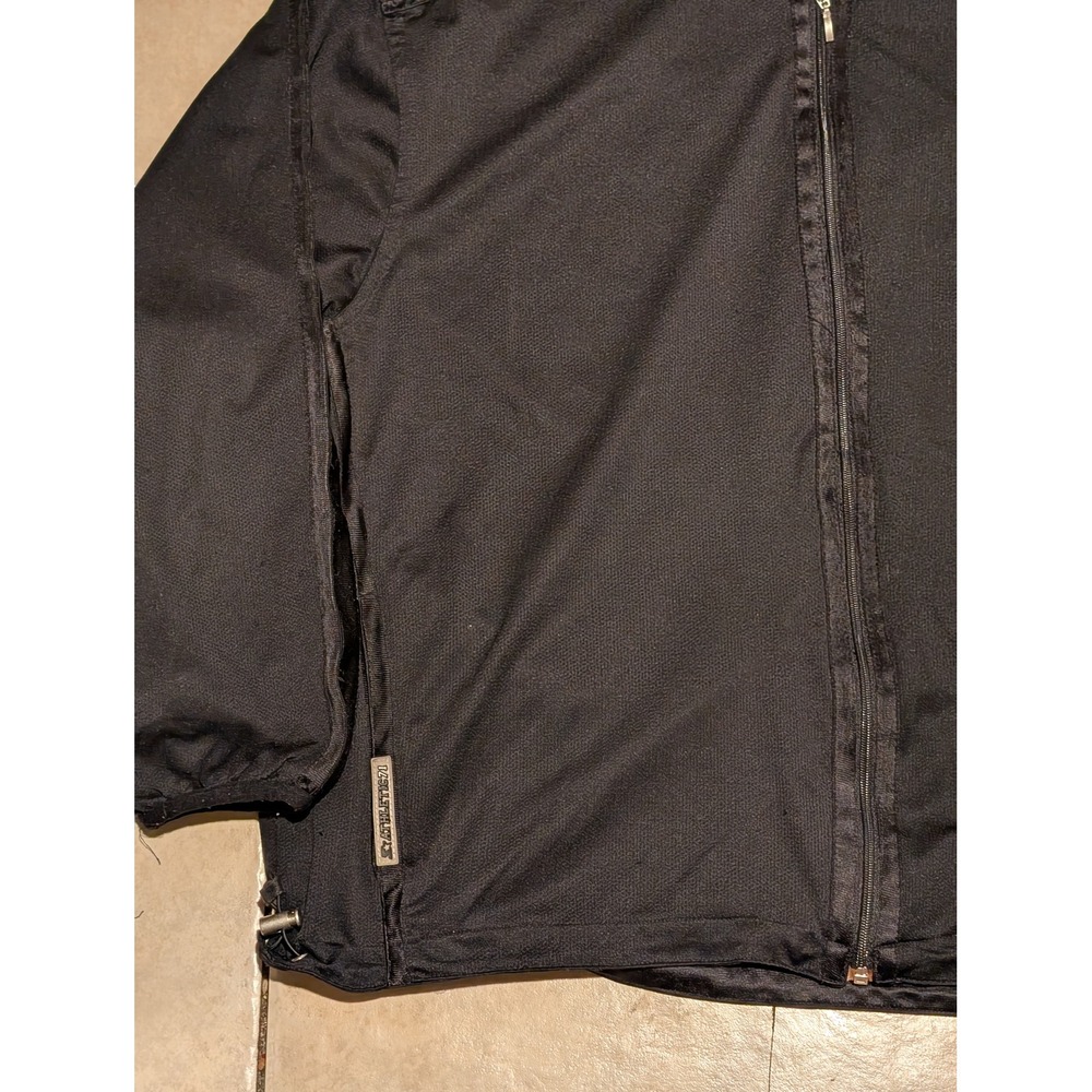 Starter Black Track Jacket Full Zip‎ Athletic Warm Up Coat Size XL 0164 - Picture 3 of 6